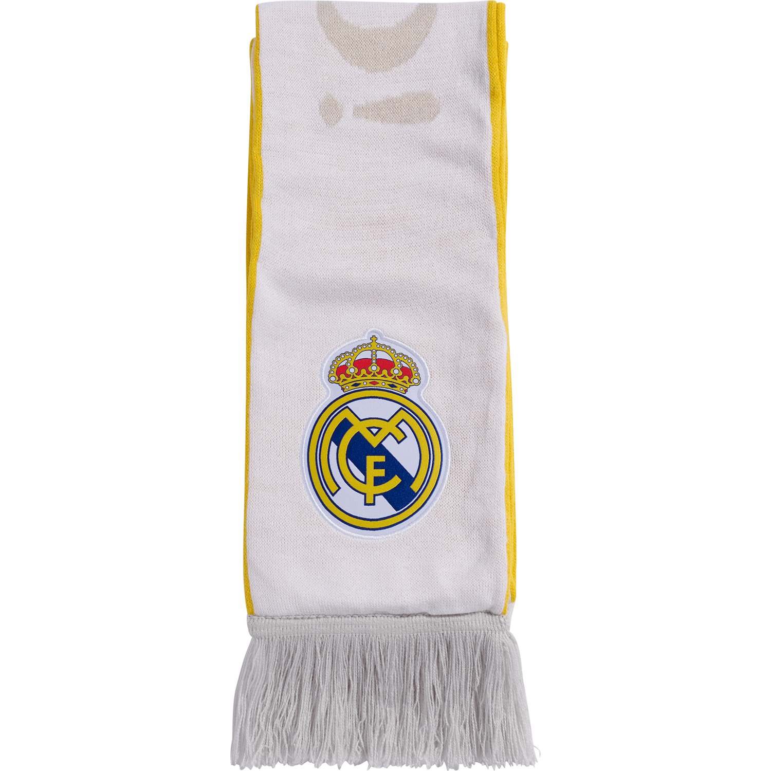 adidas Real Madrid Home Scarf White Bold Gold Lgh Solid Grey