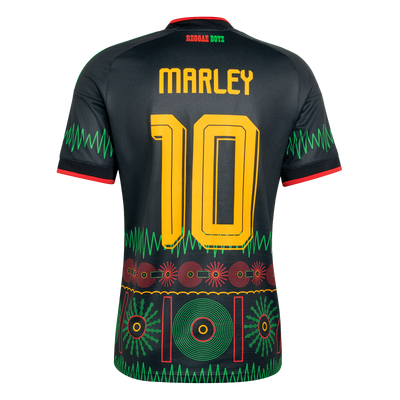 Camiseta adidas Jamaica 2026 x Bob Marley #10 de visitante para hombre