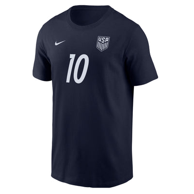 Nike Men's USMNT Christian Pulisic #10 Short Sleeve Tee