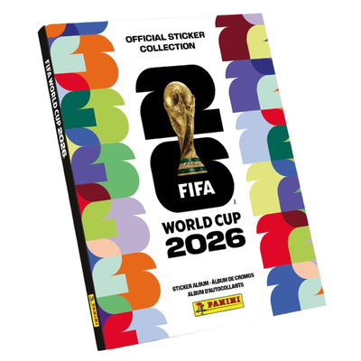 Panini FIFA World Cup 2026™ Official Sticker Bundle - Hardcover Album + 2 Sticker Boxes (50 Count Each)