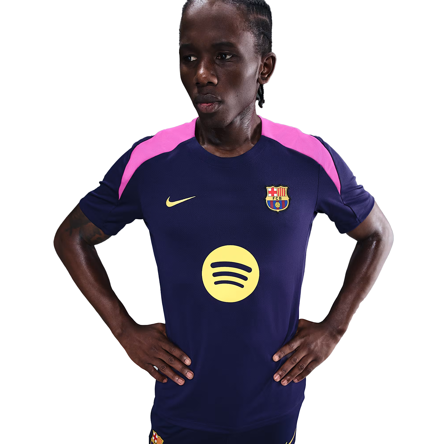 Nike FC Barcelona Dri-FIT Men's Strike Short Sleeve Pre-Match Top