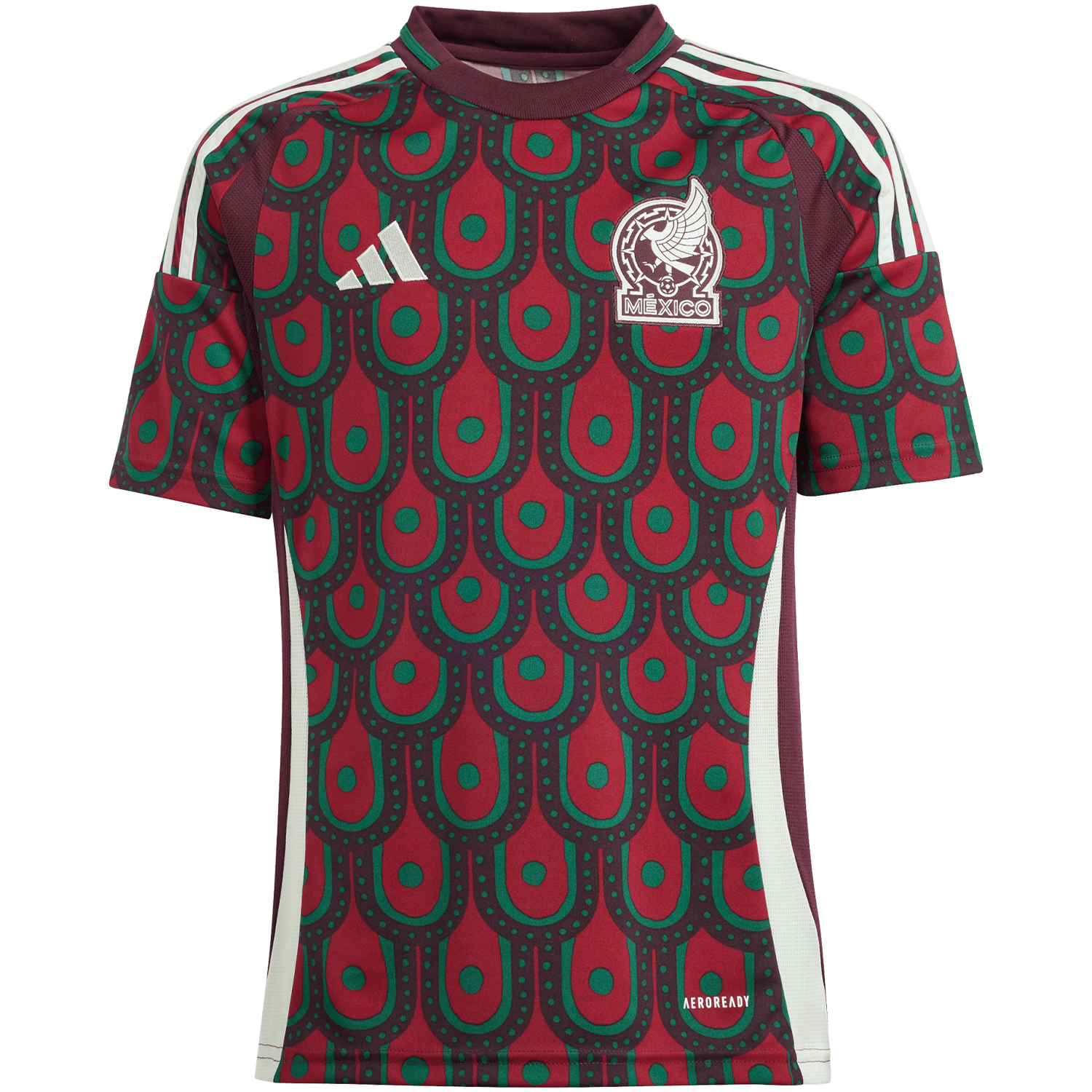 Camiseta adidas de local para jóvenes de México 2024