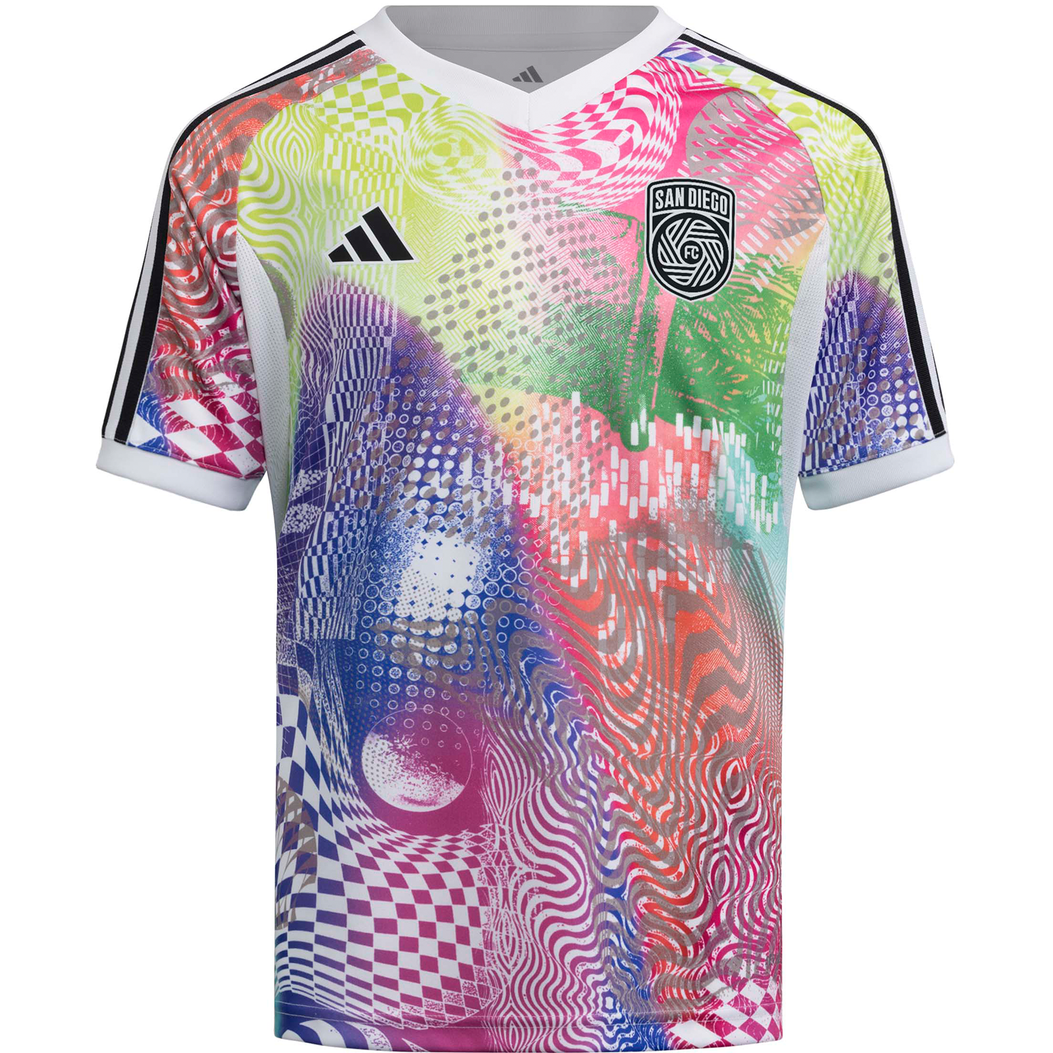 adidas San Diego FC 2025 Youth Pride Pre-Match Top