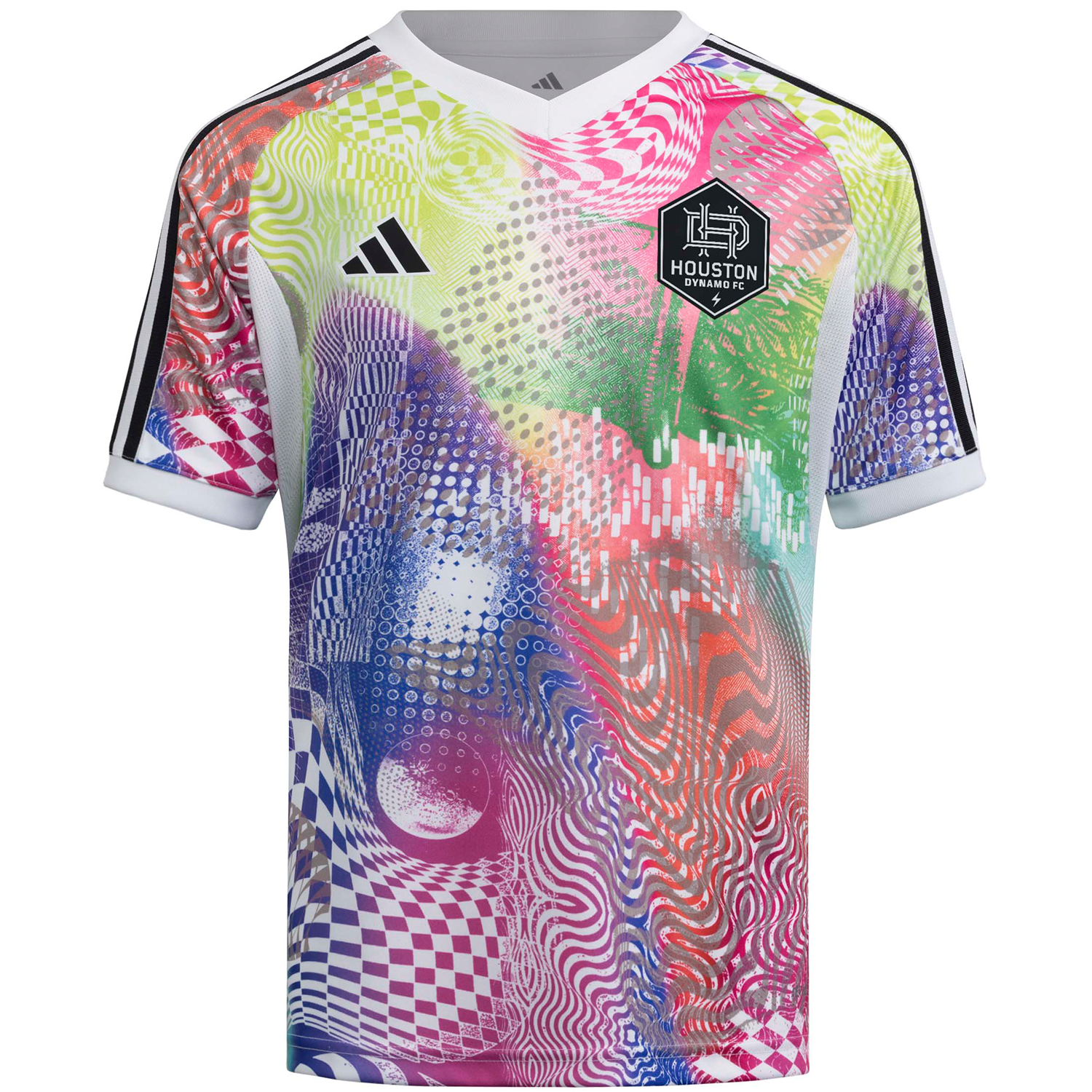 adidas Houston Dynamo 2025 Youth Pride Pre Match Top