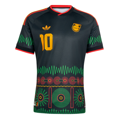 Camiseta adidas Jamaica 2026 x Bob Marley #10 de visitante para hombre