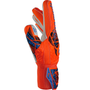 reusch Attrakt Solid Finger Support Youth Goalkeeper Gloves Orange Blue
