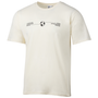 Camiseta blanca roto con gráfico del Real Madrid para hombre
