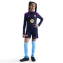 nike FC Barcelona Youth Dri Fit Strike Drill Top Imperial Purple Vivid Purple Midwest Gol