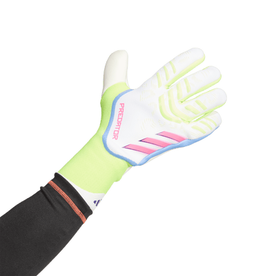 adidas Predator Pro Goalkeeper Gloves White Lucid Lemon Pink