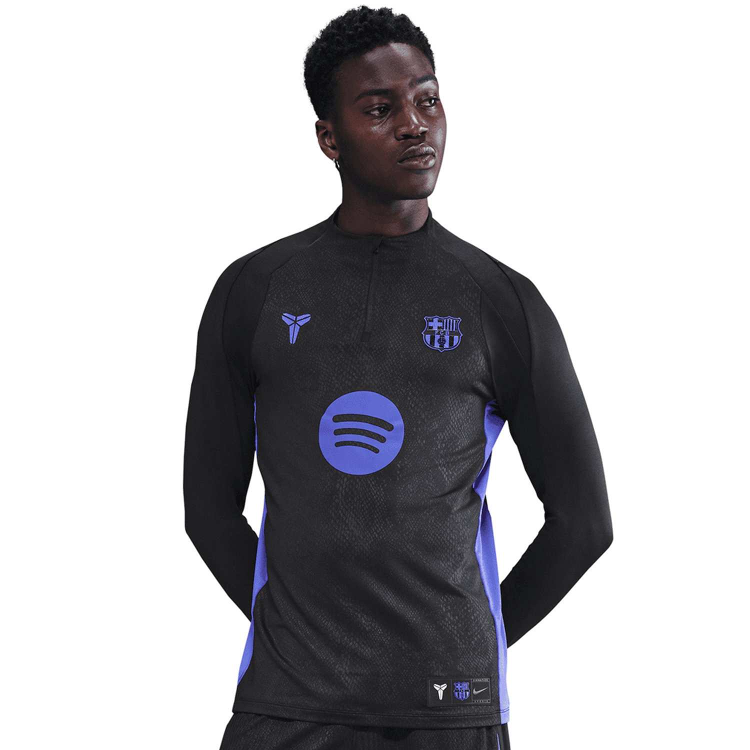 nike FC Barcelona Men’s Kobe Dri Fit Pre Match Drill Top