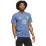 Camiseta azul adidas Argentina Messi #10 para hombre