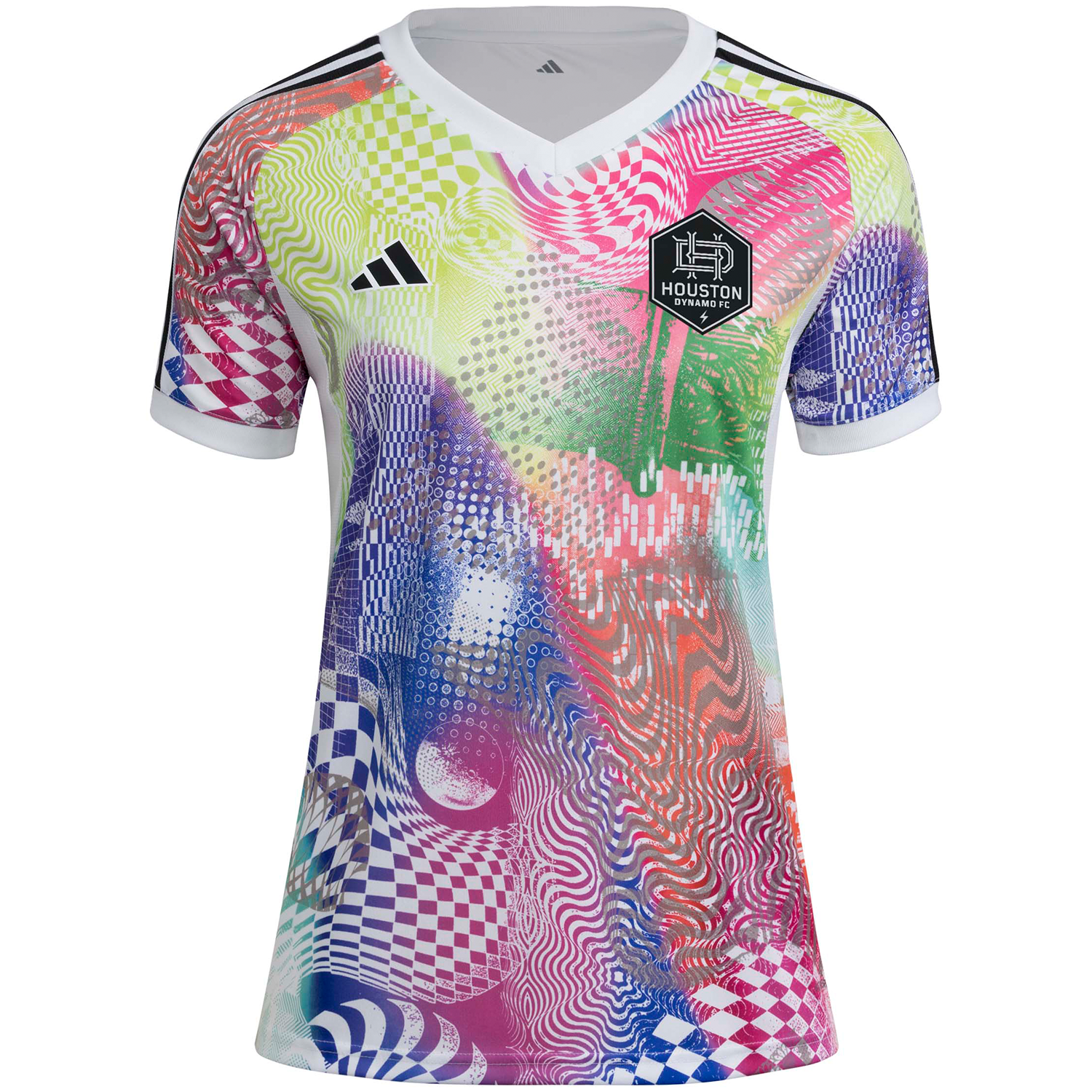 adidas Houston Dynamo 2025 Women’s Pride Pre Match Top