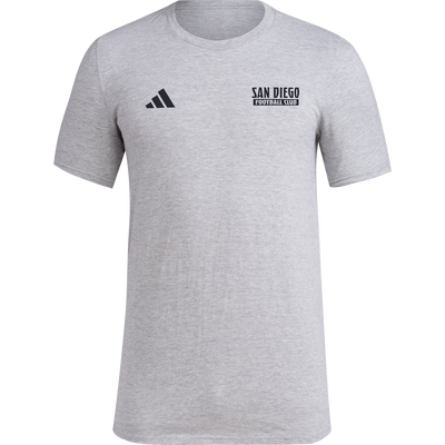 Camiseta de manga corta adidas San Diego FC para hombre antes del partido