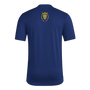 Camiseta adidas de manga corta para antes del partido del Real Salt Lake para hombre