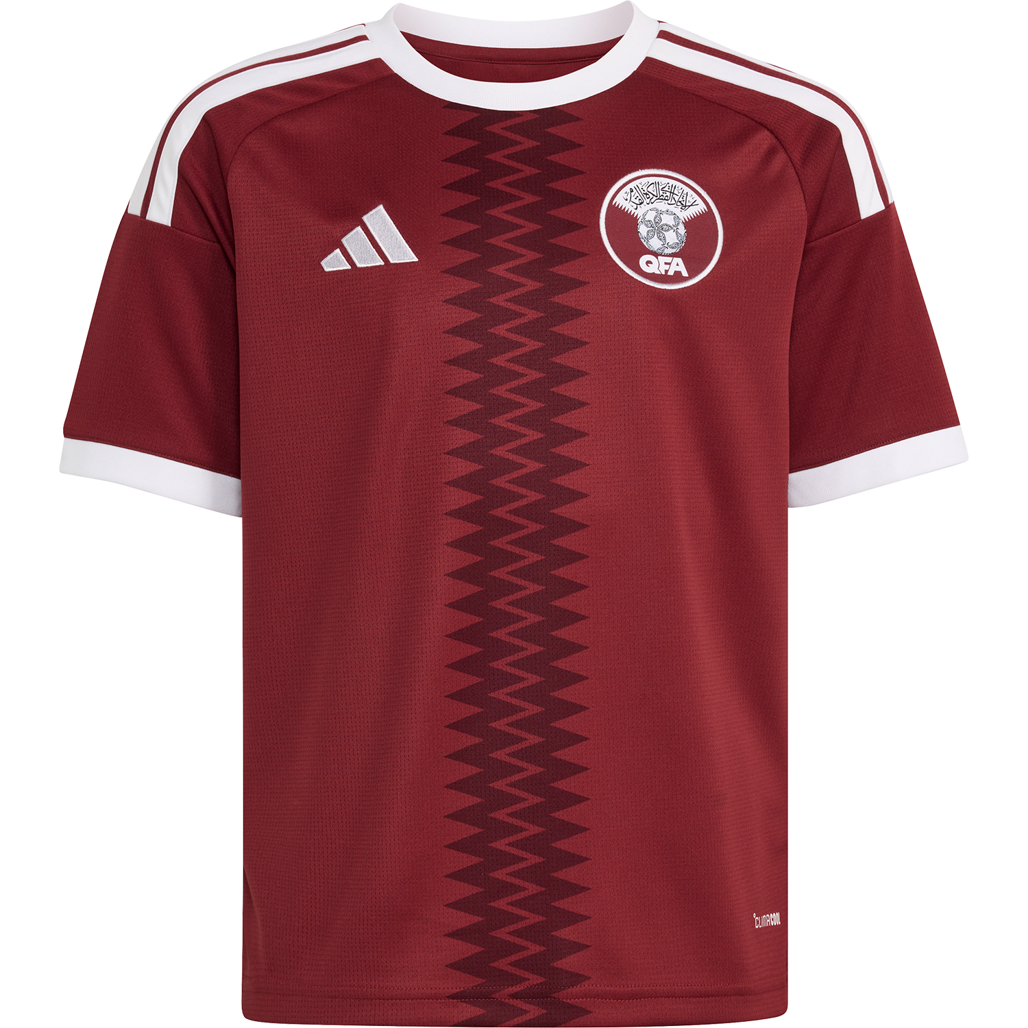 Adidas Youth Qatar Home 2026 Stadium Jersey