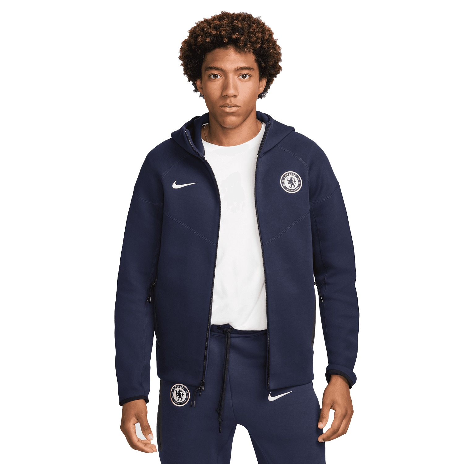 Sudadera con capucha y cremallera completa Nike Chelsea FC Tech Fleece para hombre