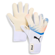 puma Future Pro Hybrid Goalkeeper Gloves Puma White Glowing Red Ultra Blue