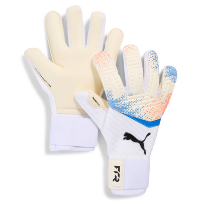 puma Future Pro Hybrid Goalkeeper Gloves Puma White Glowing Red Ultra Blue
