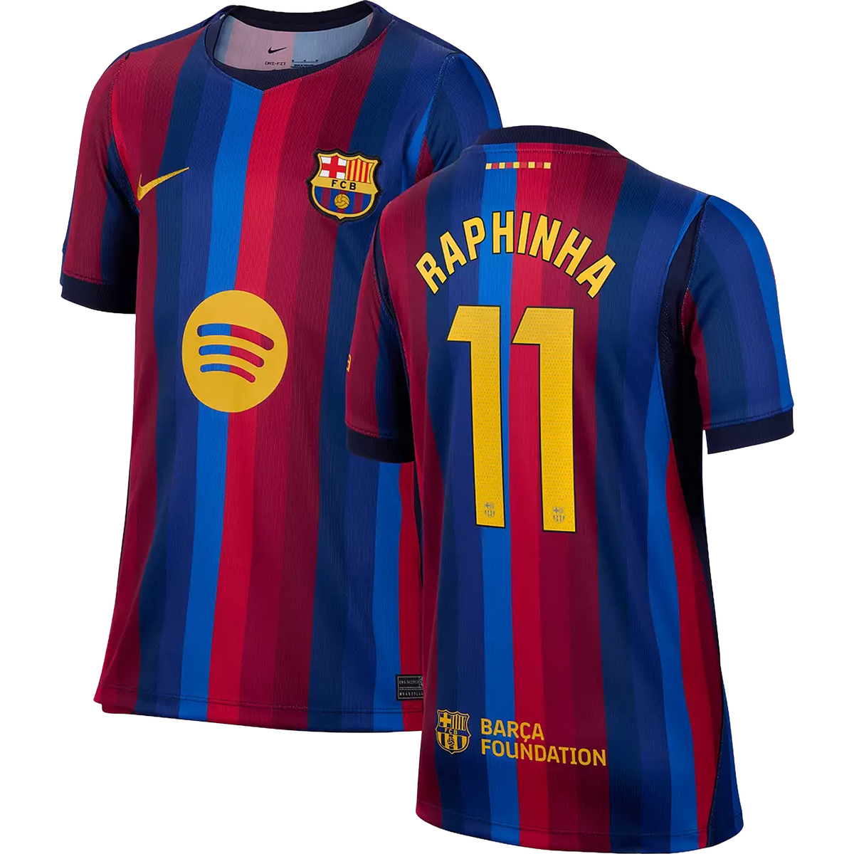 Nike FC Barcelona 26/27 Youth Raphinha Home Stadium Jersey