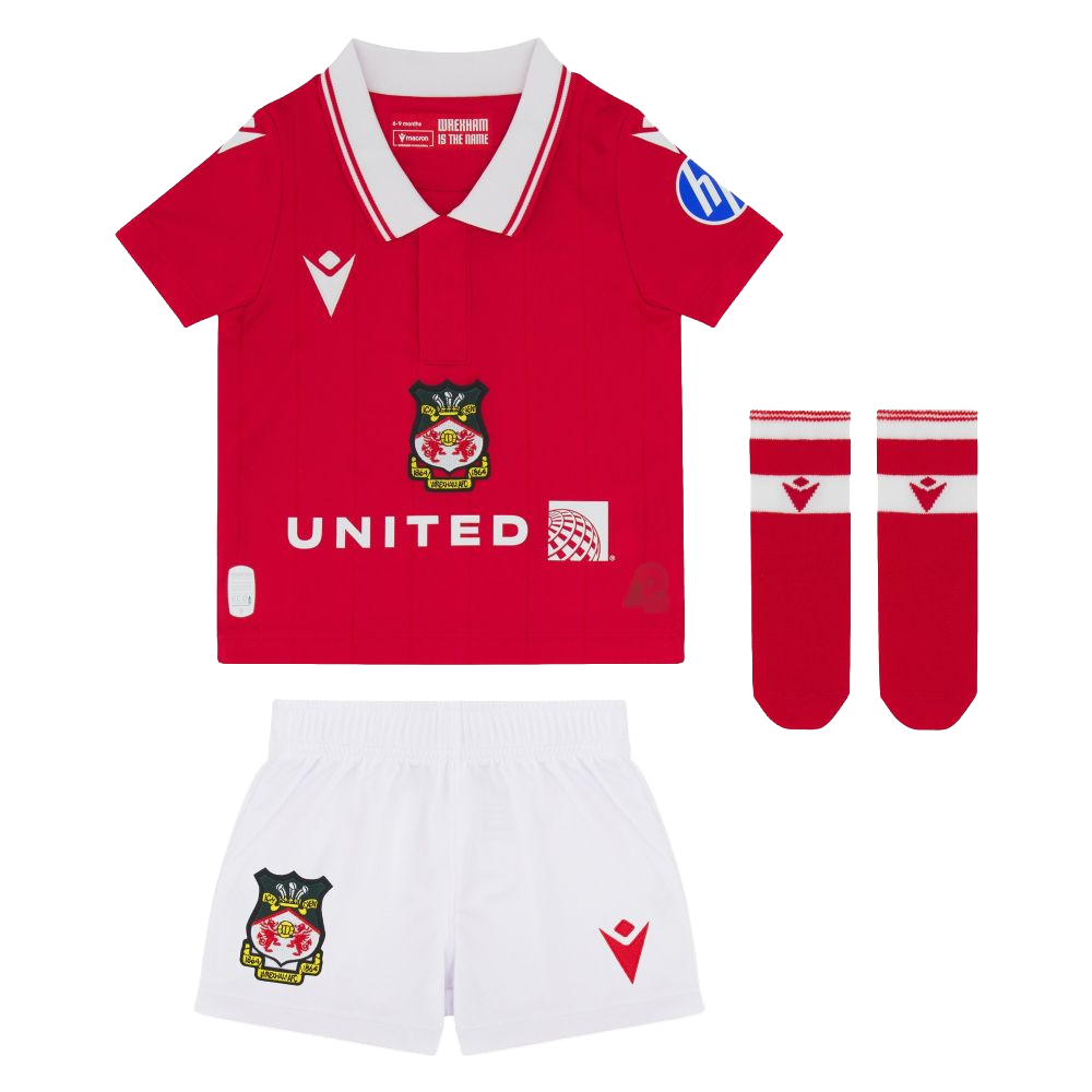 Macron 2025-26 Wrexham AFC Infant Home Kit