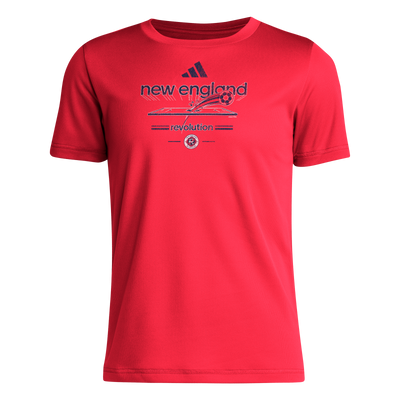 adidas New England Revolution Youth Short Sleeve Vintage Tee