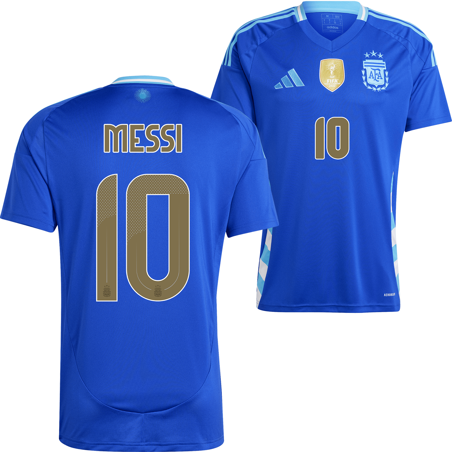 Camiseta adidas de visitante de Messi para Argentina 2024 para hombre