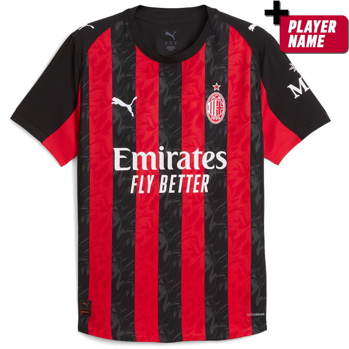 puma Ac Milan 2025 26 Men’s Home Authentic Match Jersey