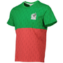 Camiseta de manga corta con estampado de bloques de México para hombre