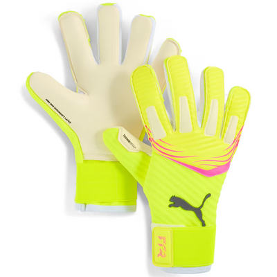puma Future Pro Hybrid Goalkeeper Gloves Yellow Alert Sun Struck