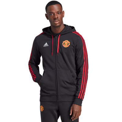 Sudadera con capucha adidas DNA del Manchester United para hombre con cremallera completa