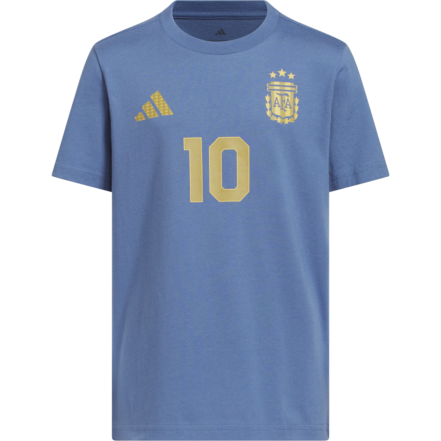 Camiseta azul juvenil adidas Argentina Messi #10