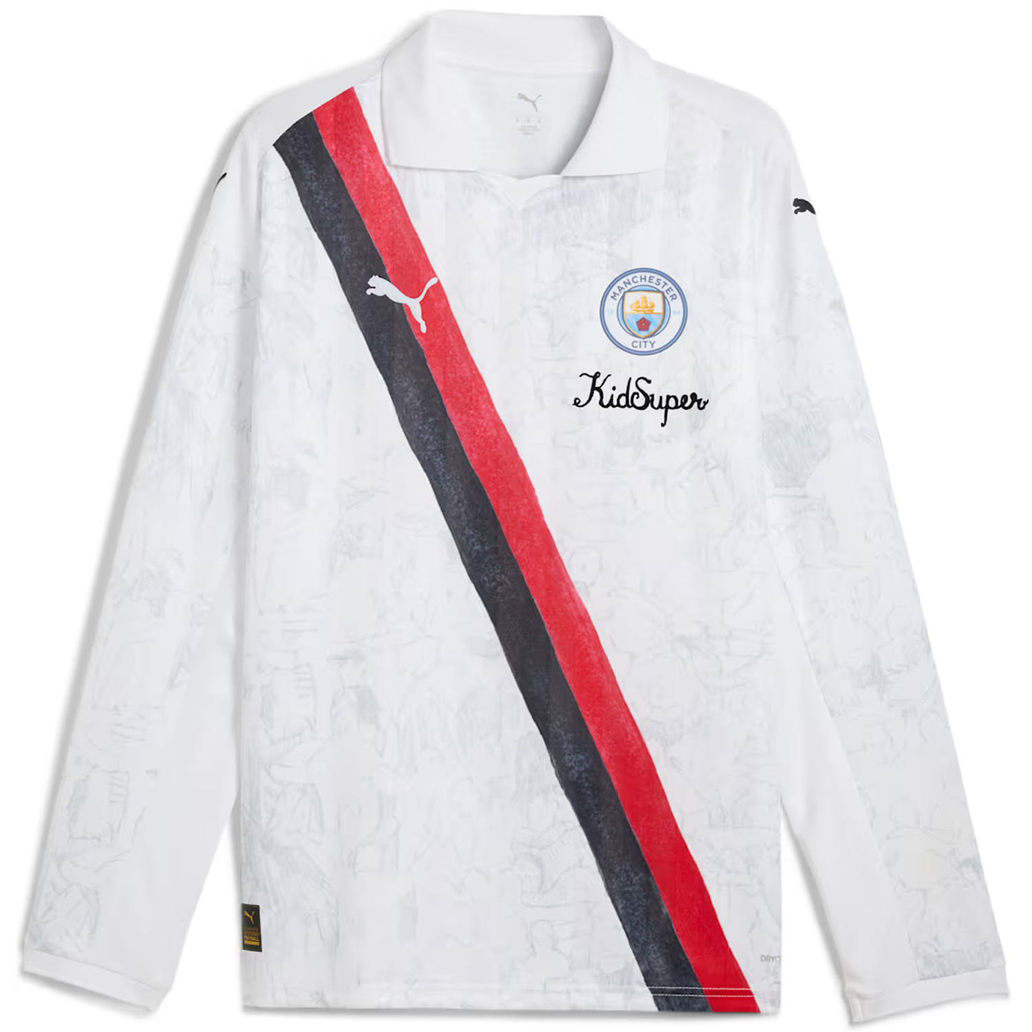 puma Manchester City X Kidsuper Long Sleeve Retro Shirt