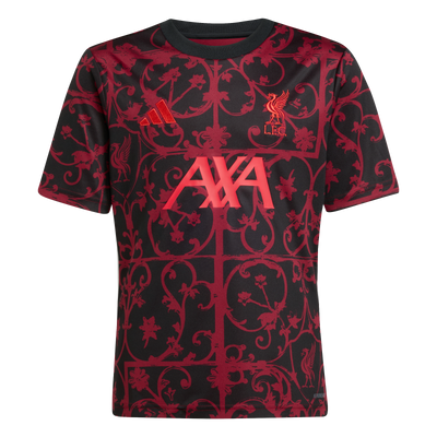 Camiseta adidas del Liverpool FC 2025-26 para jóvenes antes del partido