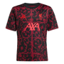 Camiseta adidas del Liverpool FC 2025-26 para jóvenes antes del partido
