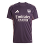 Camiseta de entrenamiento morada adidas del Arsenal 2024-25 para hombre