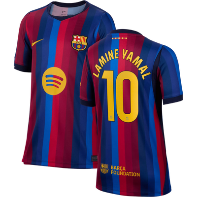 Nike FC Barcelona 26/27 Youth Lamine Yamal Home Stadium Jersey