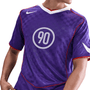 Camiseta Nike Total 90 Dri-FIT de manga corta morada para hombre