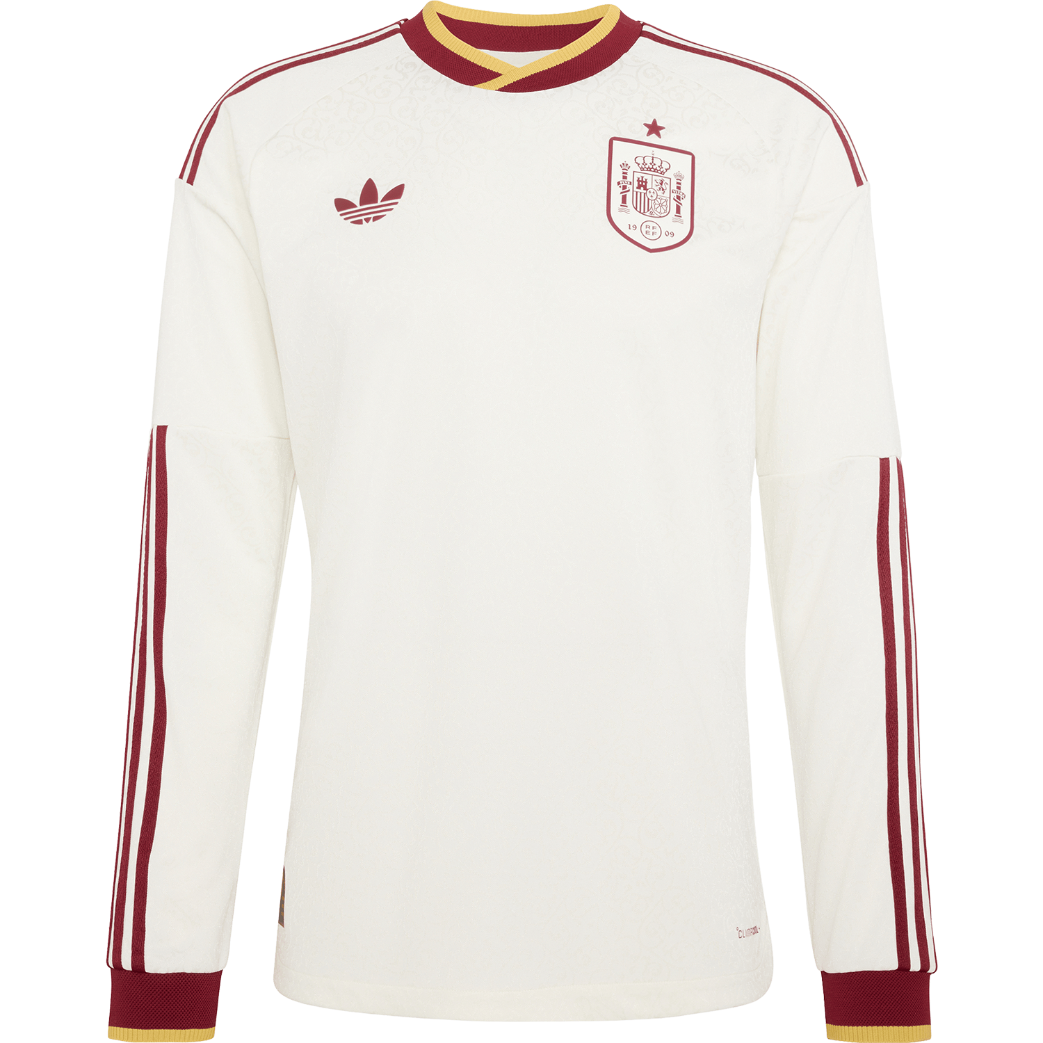 adidas Men's Spain Away 2026 Authentic Long Sleeve Jersey